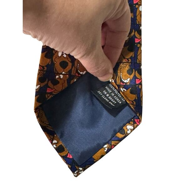 Cartoon Network Hanna Barbera Scooby Doo Faces Vintage Novelty 1999 Necktie - Picture 5 of 7